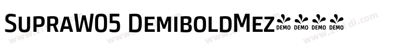 SupraW05 DemiboldMez字体转换